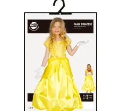 Gylden Prinsessekjole – Eventyrligt Kostume til Piger (3–9 år)