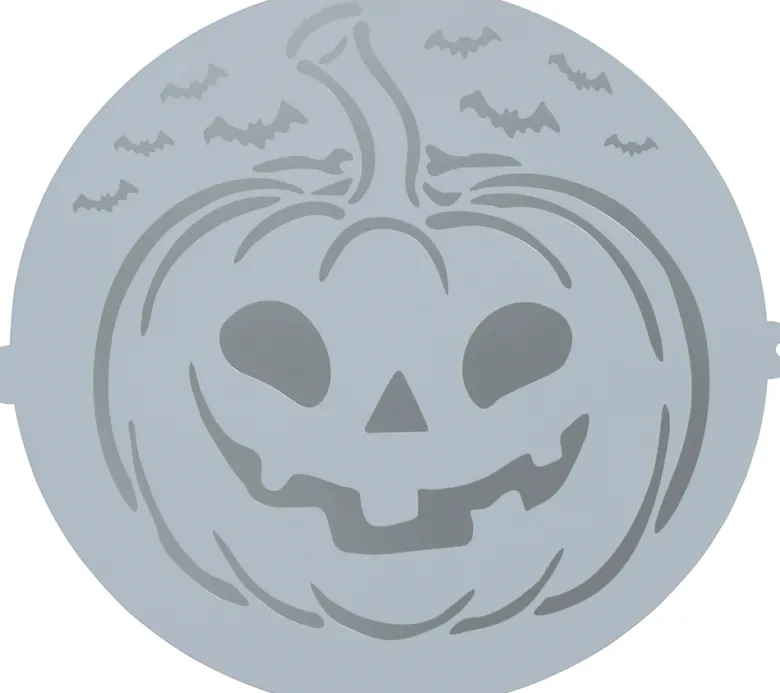 Halloween Kage Stencil - Græskar