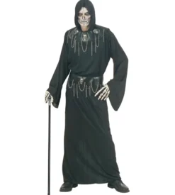 Halloween Stok med Sølv Kranie