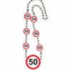Halskæde med tallet 50