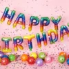 Happy Birthday Ballon Folie Kit, Rainbow
