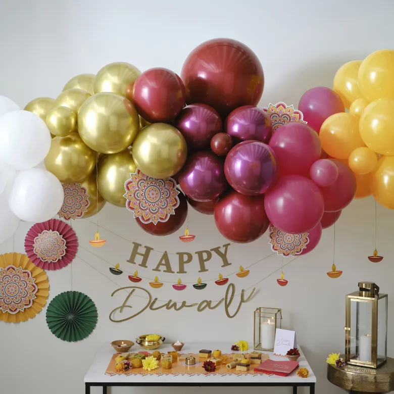 Happy Diwali Ballonbue Deko Pakke