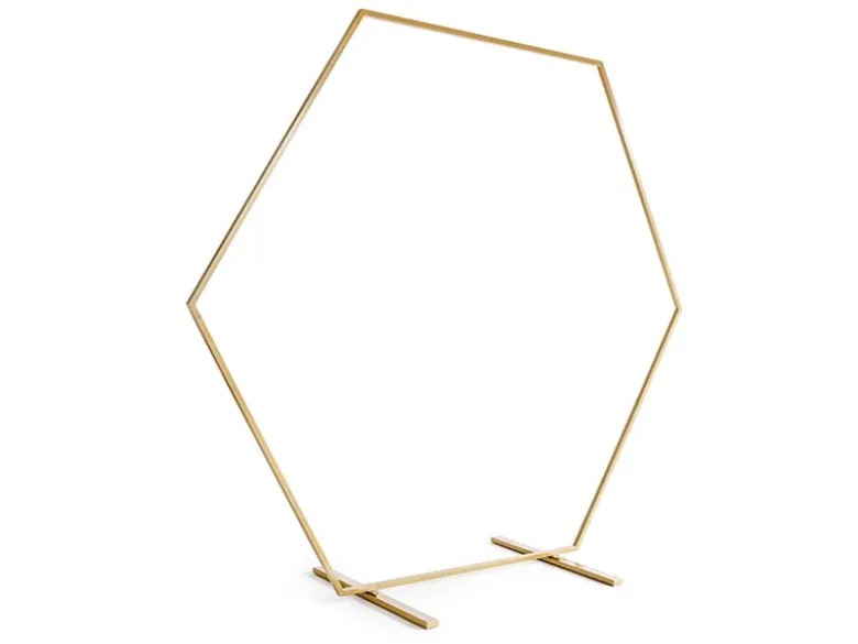 Hexagon Backdrop - Guld Baggrunds Stativ