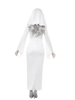 Hjemsøgt Hvid Asyl Nonne - Halloween Kostume