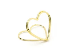 Hjerte Bordkortholdere, Guld