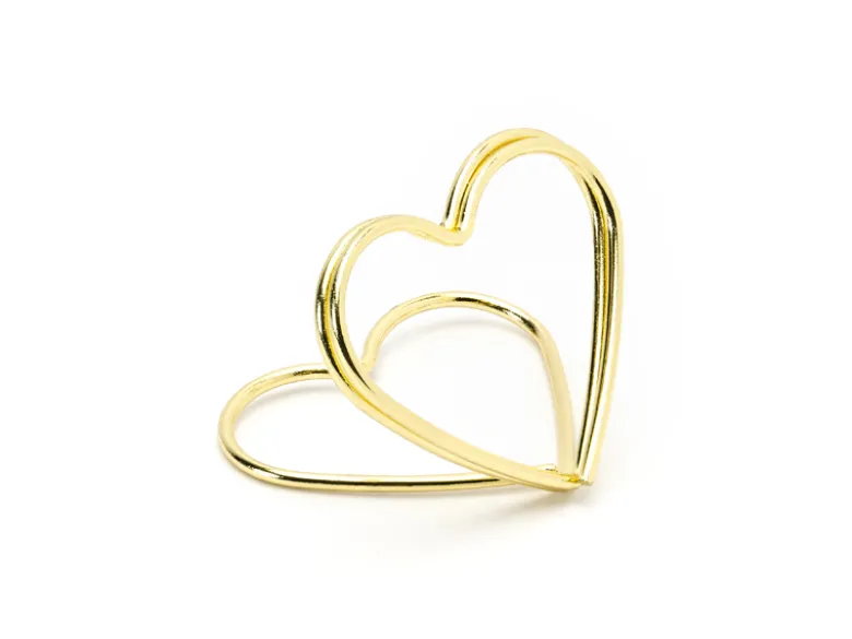 Hjerte Bordkortholdere, Guld