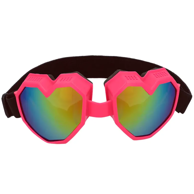 Hjerteformet Skibriller, Pink