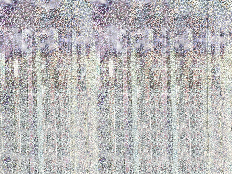 Holografisk Glimmerforhæng - 100 x 200 cm