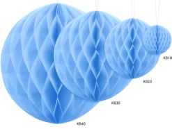 Honeycomb Lyseblå, 20 cm
