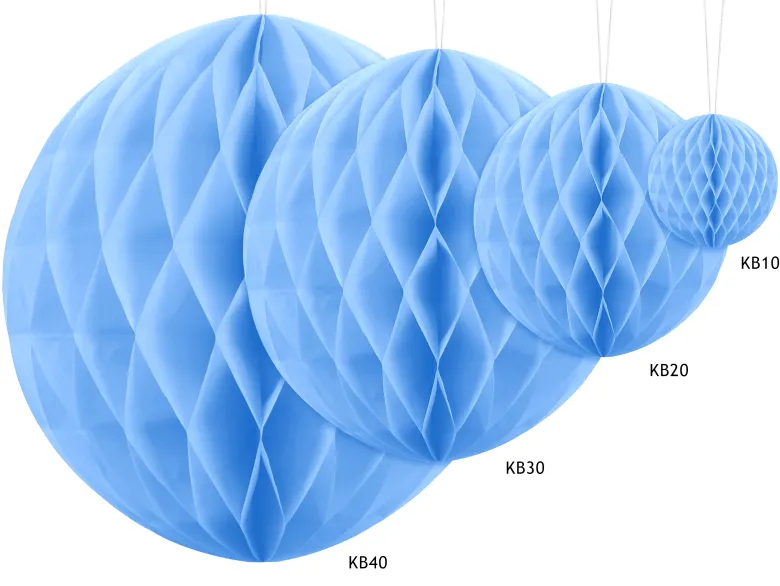 Honeycomb Lyseblå, 20 cm