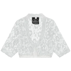 Hvid Dirndl Top m/ Blonder (9 Størrelser)