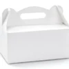 Hvide Doggybags/Goodiebags Bokse, Pakke m/10 stk.