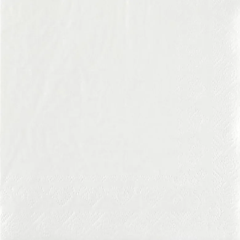 Hvide Frokostservietter 33 x 33 cm, 25 stk.