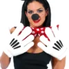 Hvide Tegneserie Handsker ala Mickey Mouse