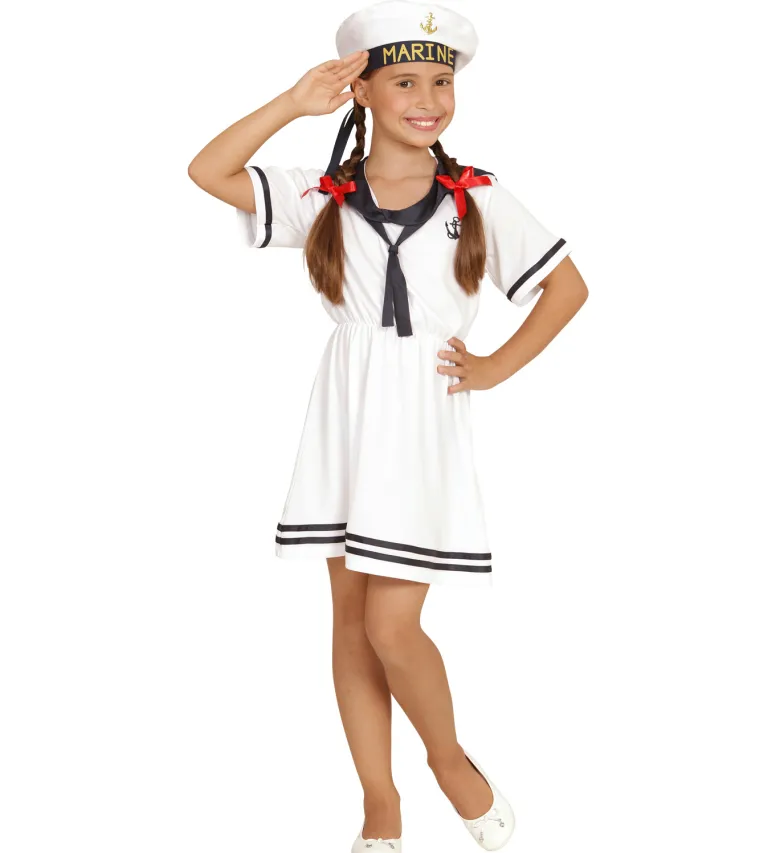 Hvid Sailor Girl, Matros Kjole