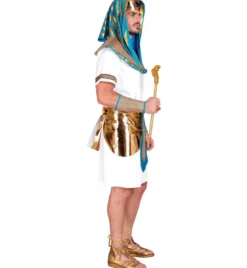 Hvidt Farao Kostume til Herre