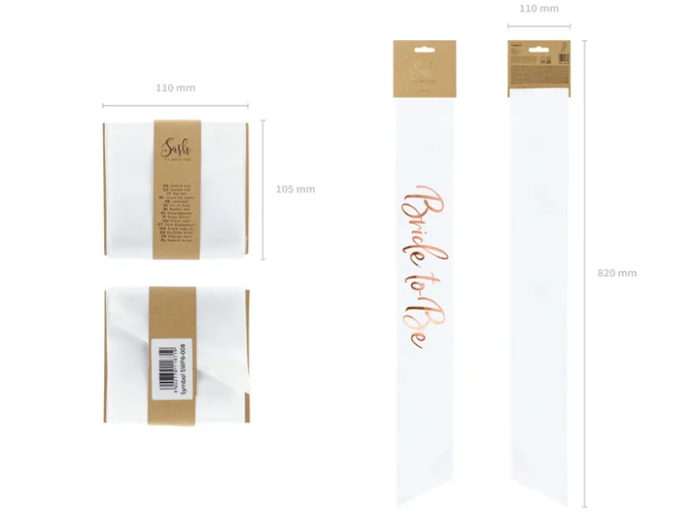 Hvidt & Rosegold "Bride to Be" Sash