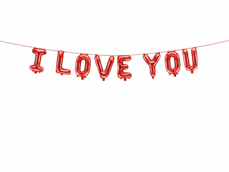 I LOVE YOU - Ballonguirlande