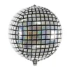 Iriserende Discokugle Folieballon, 40 cm