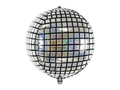 Iriserende Discokugle Folieballon, 40 cm