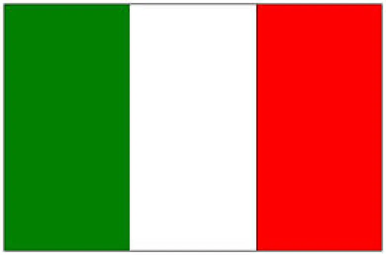 Italiensk flag 90 x 150 cm