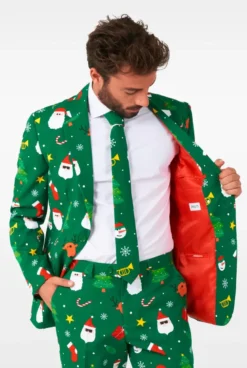 Jule Jakkesæt "Festivity Green" - OppoSuits ®