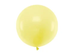 Jumbo Ballon - Pastel Gul, 60cm