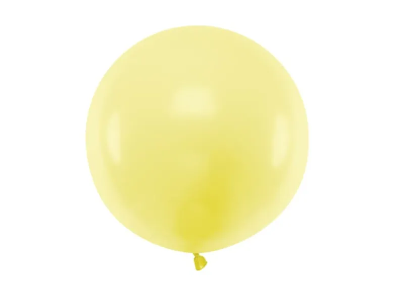Jumbo Ballon - Pastel Gul, 60cm