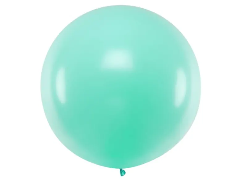 Jumbo Ballon - Pastel Mintgrøn, 1 meter