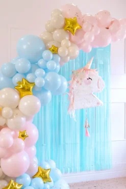 Jumbo Latexballon 43 cm, Lyseblå