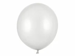 Jumbo Latexballon 43 cm, Metallisk Sølv