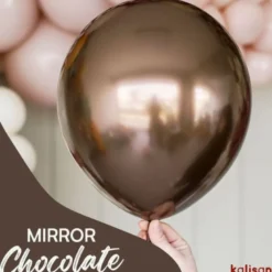 Kalisan Jumbo Latexballon 45 cm, Chocolate Chrome