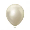 Kalisan Jumbo Latexballon 45 cm, White Gold Chrome