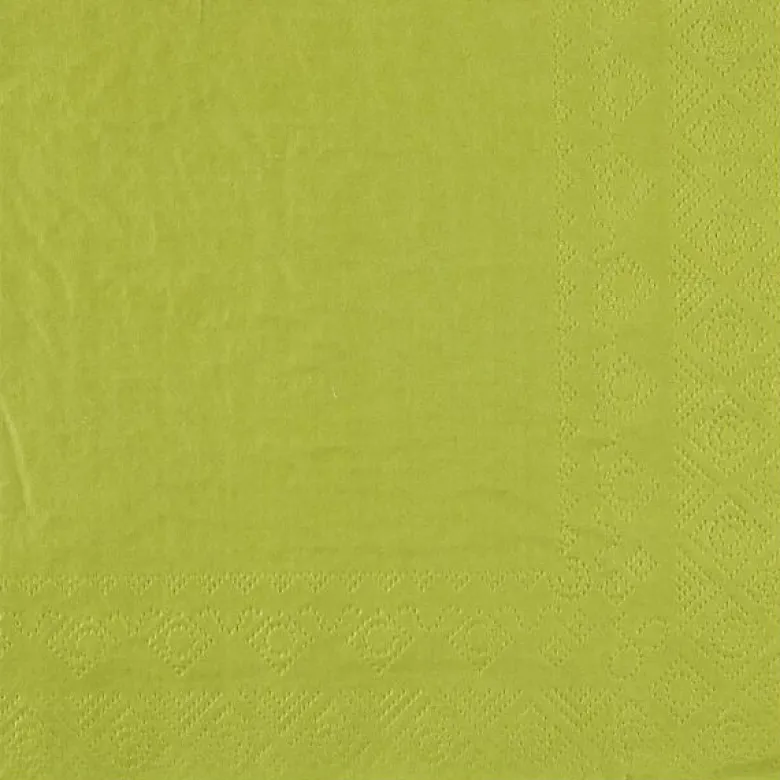 Kiwi Grønne Frokostservietter 33 x 33 cm, 25 stk.