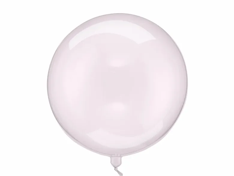 Klar Lyserød Orbz Ballon, 40 cm