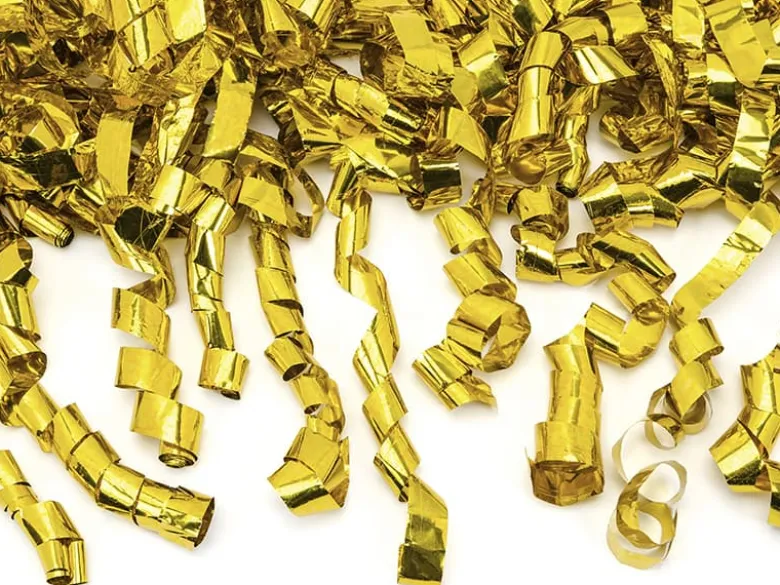 Konfetti Kanon - Guld Streamers, 80 cm