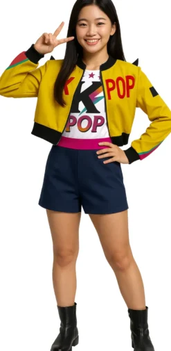 K-Pop Kostume "Nova" - Kostume Til Piger I 3 Dele (5 - 16 år)