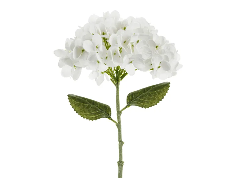 Kunstig Hortensia 35 cm, Hvid