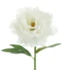 Kunstig Pæon Blomst 35 cm, Hvid