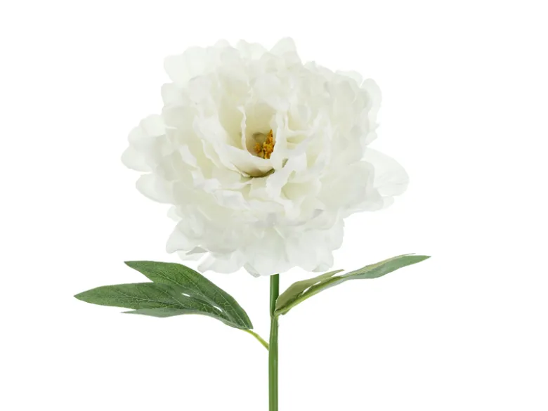 Kunstig Pæon Blomst 35 cm, Hvid