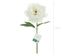 Kunstig Pæon Blomst 35 cm, Hvid