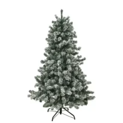 Kunstigt Frost Juletræ m/Lys, 150 cm