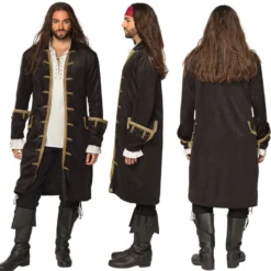 Lang Piratfrakke til Voksne