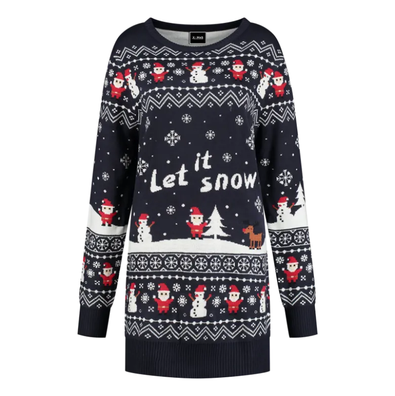 Let it Snow Julesweater Kjole til Voksne