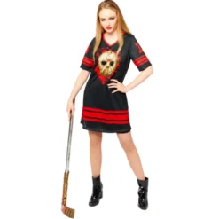Licenseret Jason Voorhees Hockey Kjole til Voksne