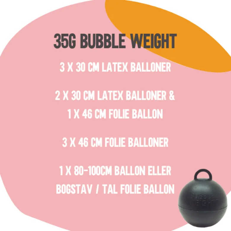 Lilla Bubble Weight™ - Lille Ballonvægt, 35g