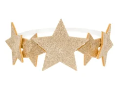 Lille Deluxe Hårbånd m/Stjerner & Guld Glitter