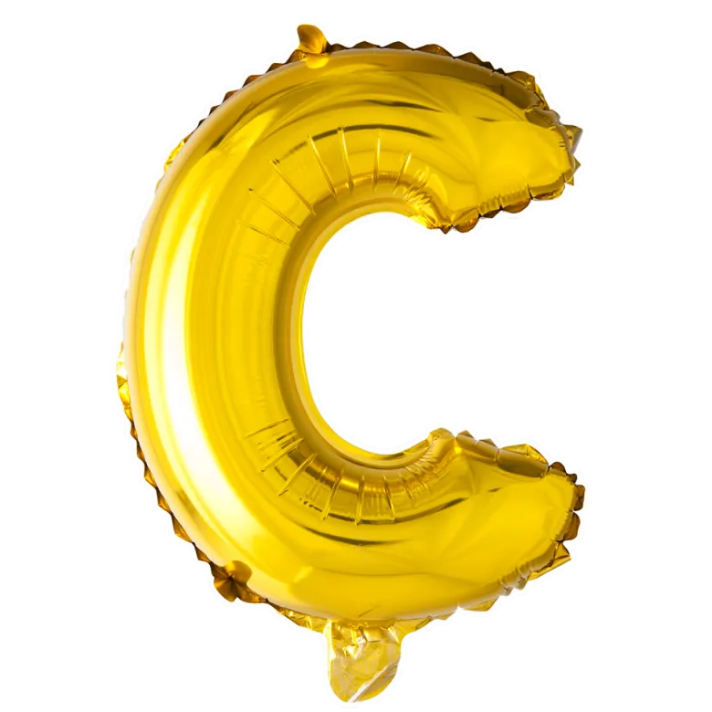 Lille Guld Folie Bogstav "C"