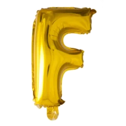 Lille Guld Folie Bogstav "F"