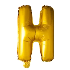 Lille Guld Folie Bogstav "H"
